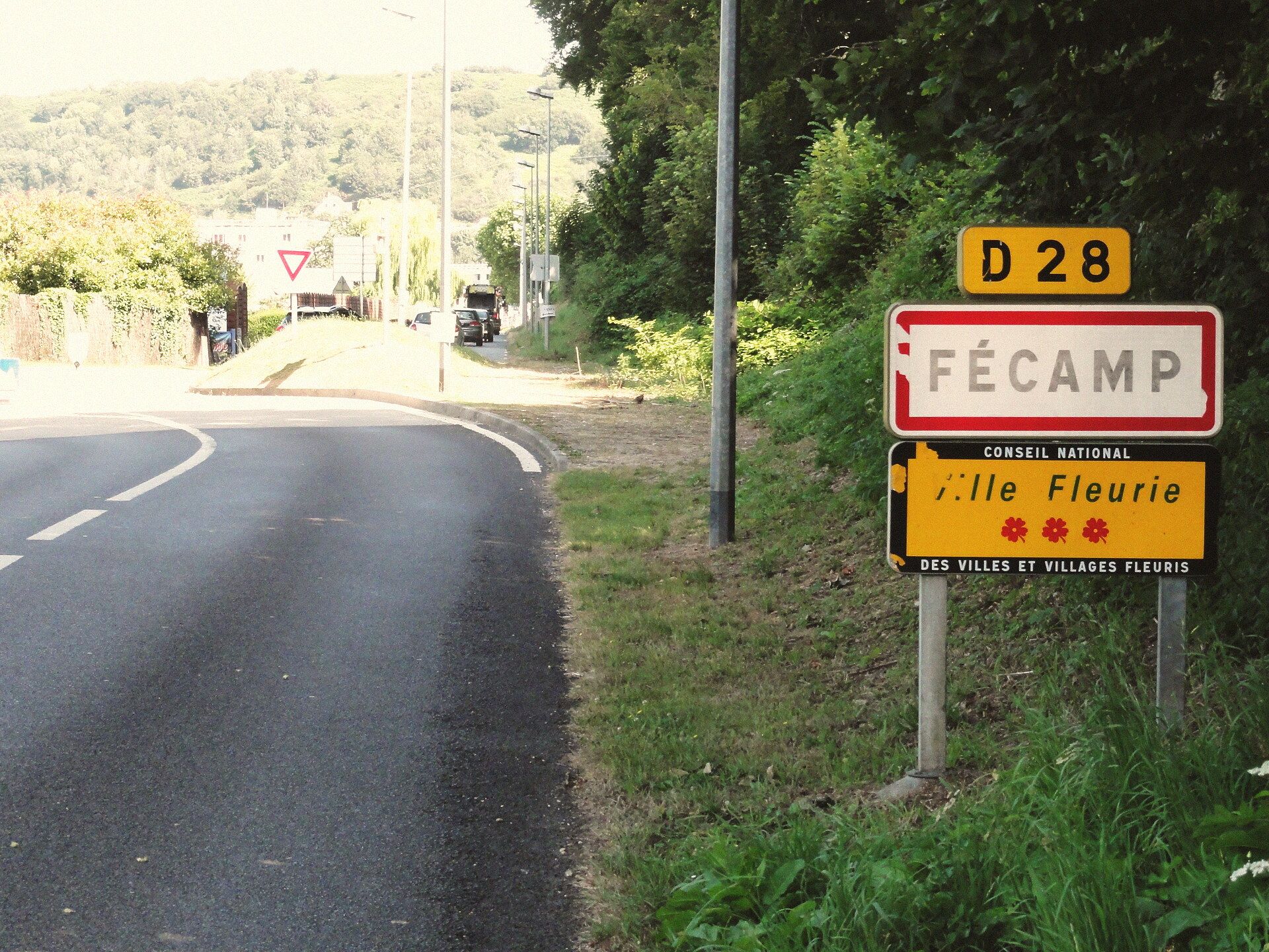 L'entrée du port de Fécamp